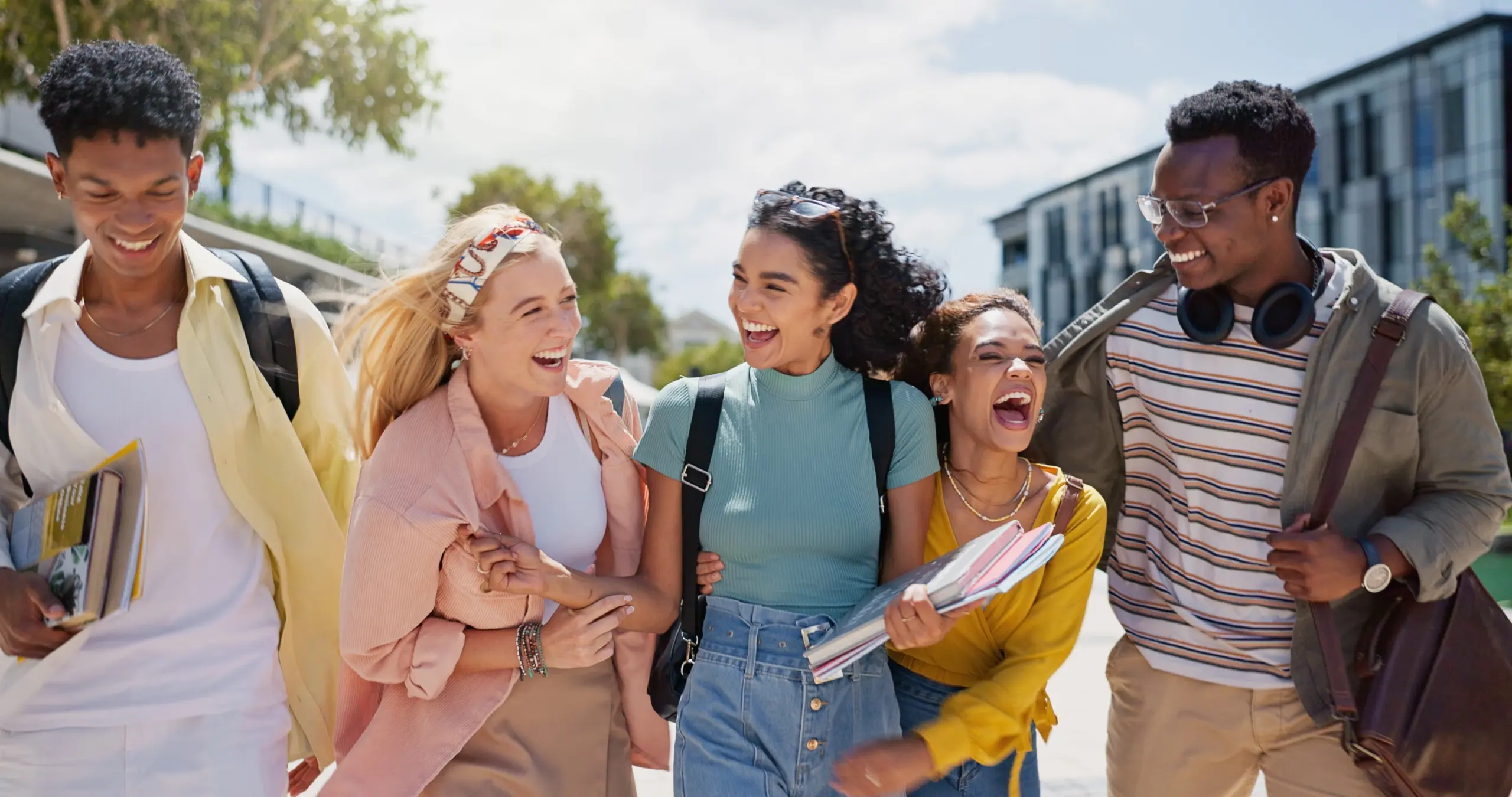 PersonHealthy balance after overcoming social media and addiction smiling outdoors, phone put away, enjoying real life connections